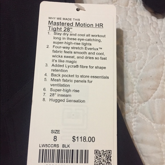 Lululemon Mastered Motion HR Tight - Picture 5 of 5